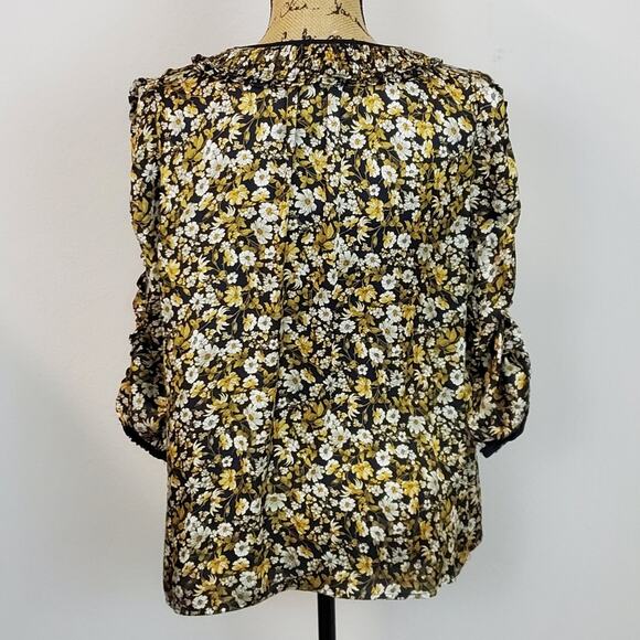 Current Air Itsy Bitsy Ditsy Blouse sz M - Picture 3 of 5